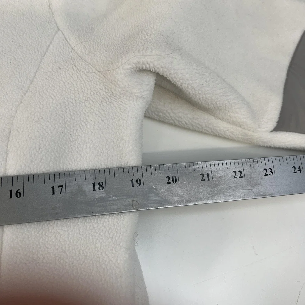 The North Face Jacket Girls 14/16‎ White Gray Fleece Zip Polartec Classic